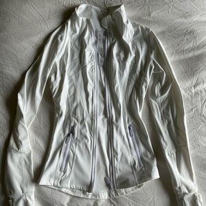 white gym jacket